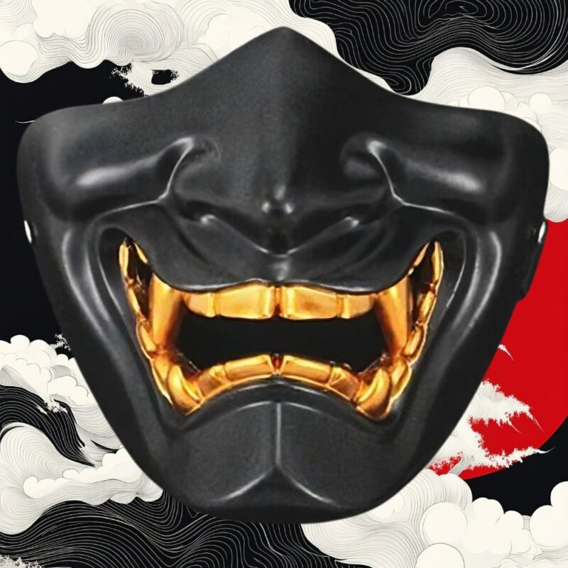 Demi Masque Hannya Noir