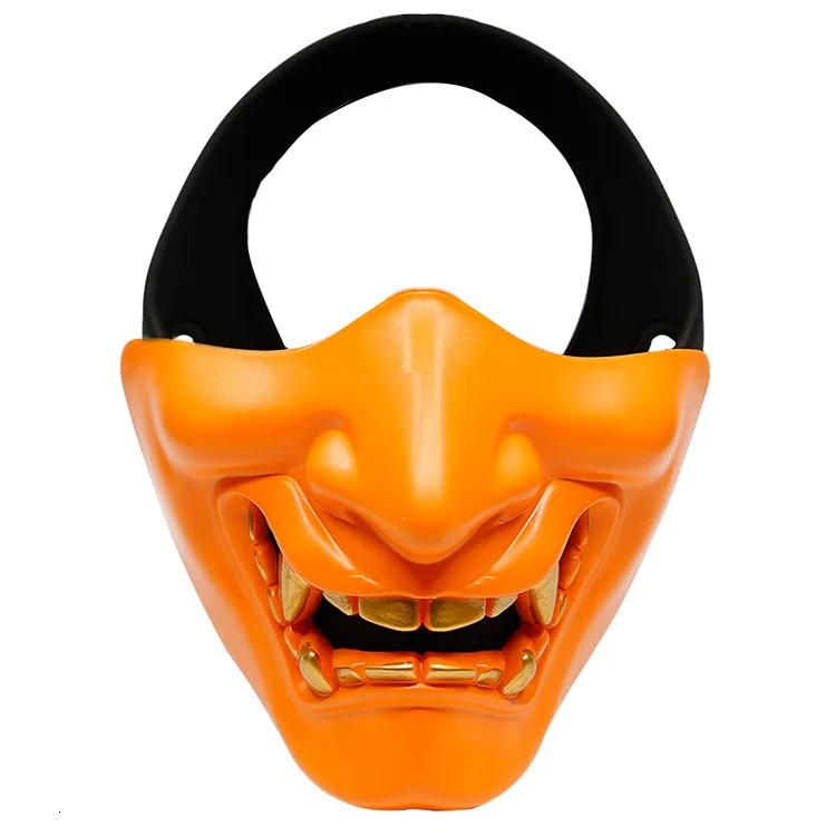 Demi Masque Japonais Orange