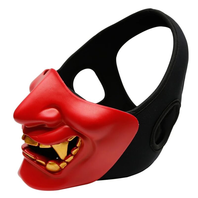 Demi Masque Japonais Rouge