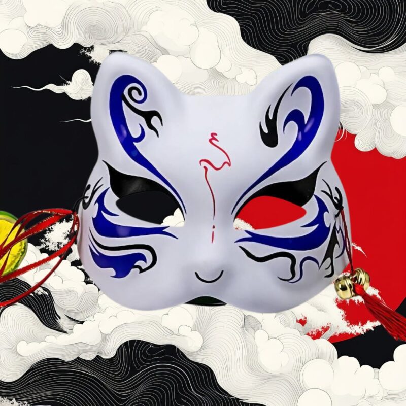 Demi Masque Kabuki Kitsune