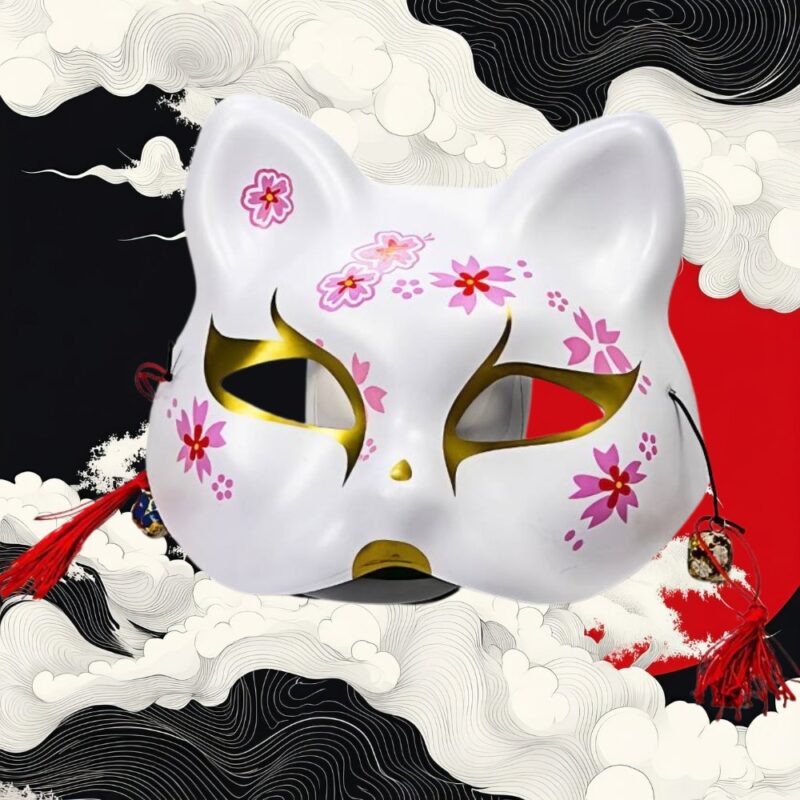 Demi Masque Renard Japonais