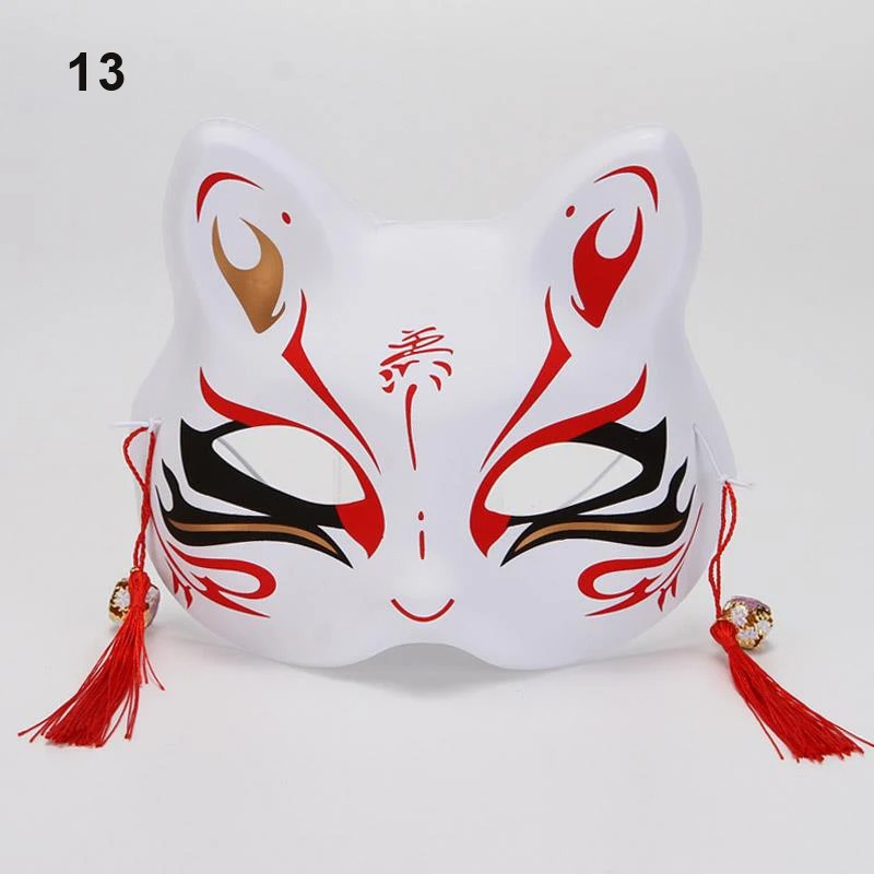 Masque Japonais Kitsune Souriant