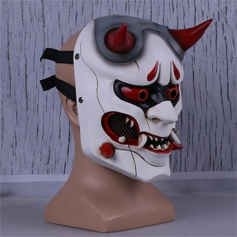 Masque Hannya Rouge Et Blanc