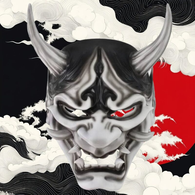 Masque Japonais Oni Fantôme